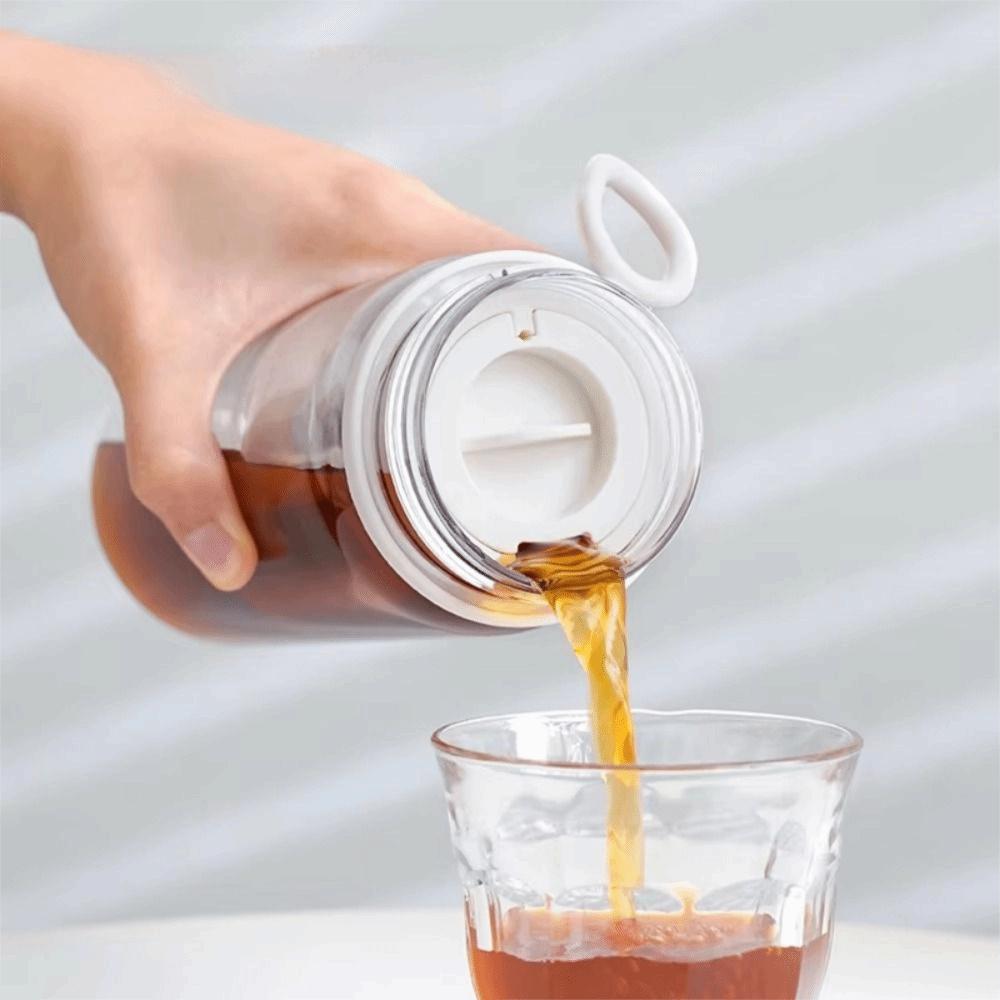 Soft Silicone Handle Cold Brew Coffee Maker Large Capacity Portable Water Bottle  Summer Season