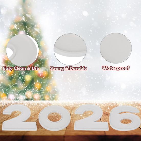 Fillable Cardboard Serving Tray Number 2026 Charcuterie Food Tray Grad Party Candy Dessert Snack Container for Graduation Anniversary New Year Party