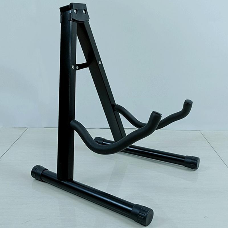 A-Typ Gitarrenständer Metall Gitarren-/Bassständer A-Typ Klappbarer verstellbarer Saiten-Musikinstrumentenständer Zubehör Gitarrenständer