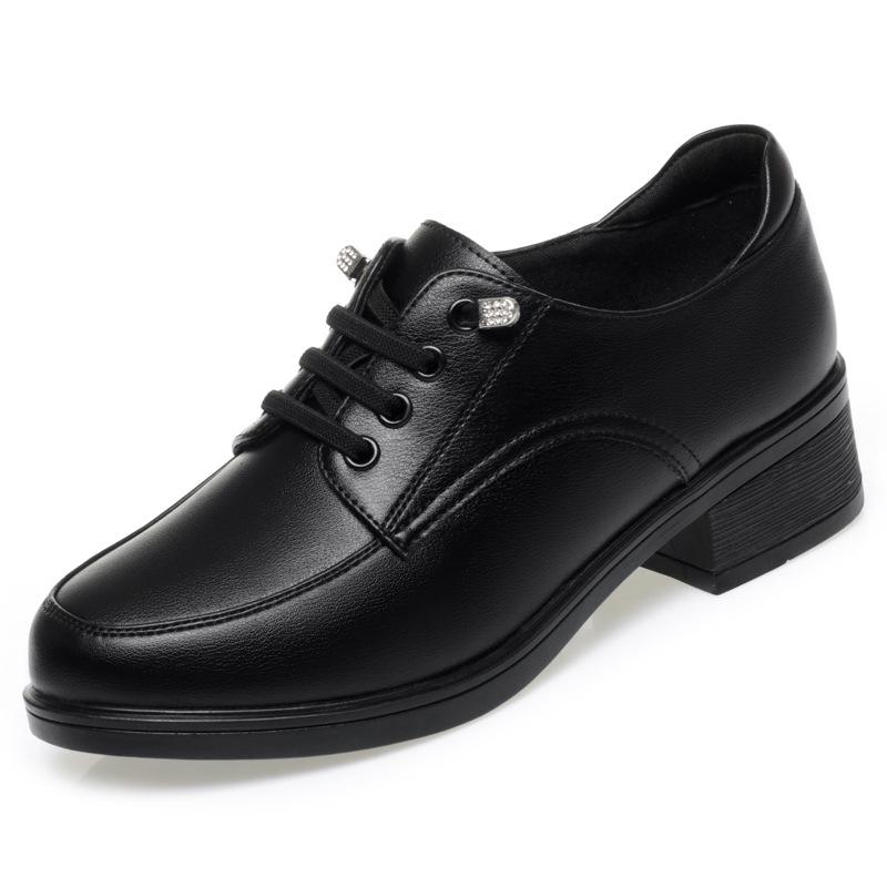 Fashion Women Sneakers Women Comfortable Slip on Shoes Woman Soft Leather Wedge Single Casual Shoes Mother High Heels Shoes