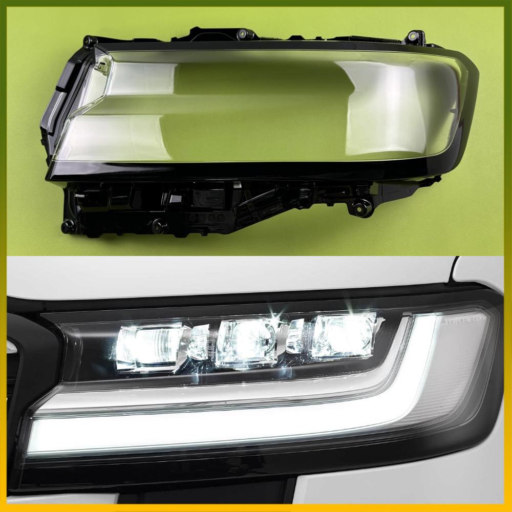 For Toyota Land Cruiser 2022 2023 2024 Front Headlight Cover Car Lampshade Lamp Shade Front Headlight Cover Glass Lens Shell High Left
