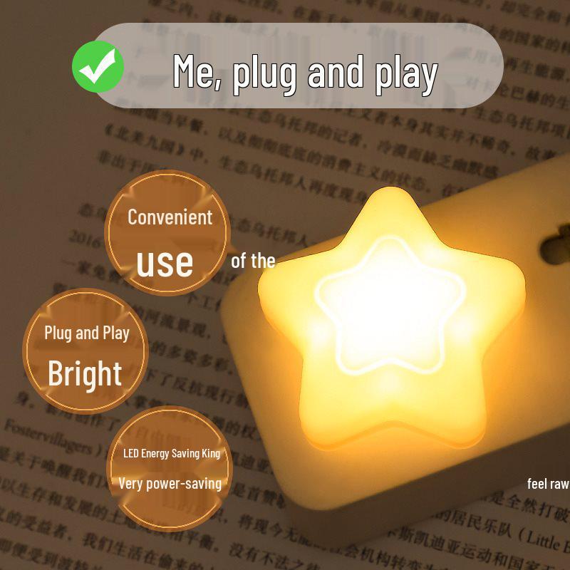 Tragbares USB-Nachtlicht mit Sternenhimmel & Powerbank mit augenschonendem LED, energiesparendem kleinem Notlicht