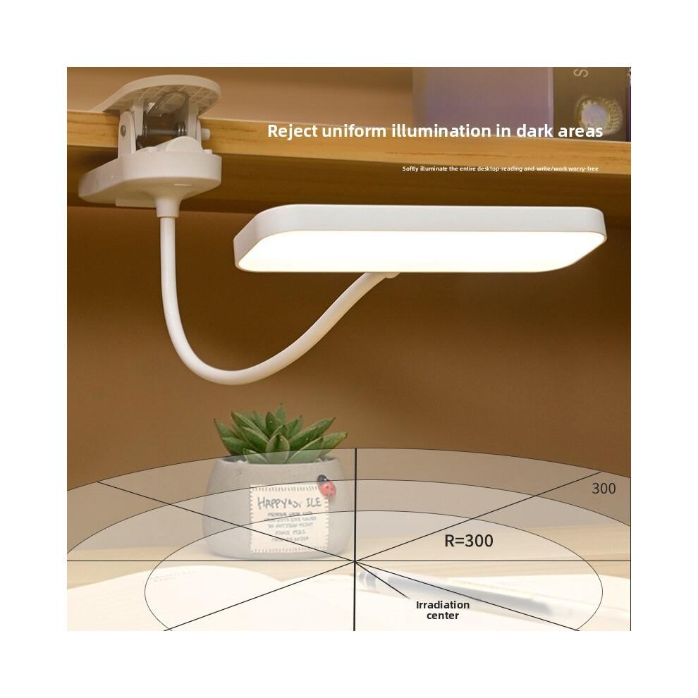 On Clip Led Desk Lamp Adjustable Brightness Room Reading Bedside Light Study