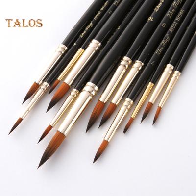 FLH 12 Pçs/set Profissional Artista Pincel Acrílico Aquarela Ferramenta de Pintura a Óleo