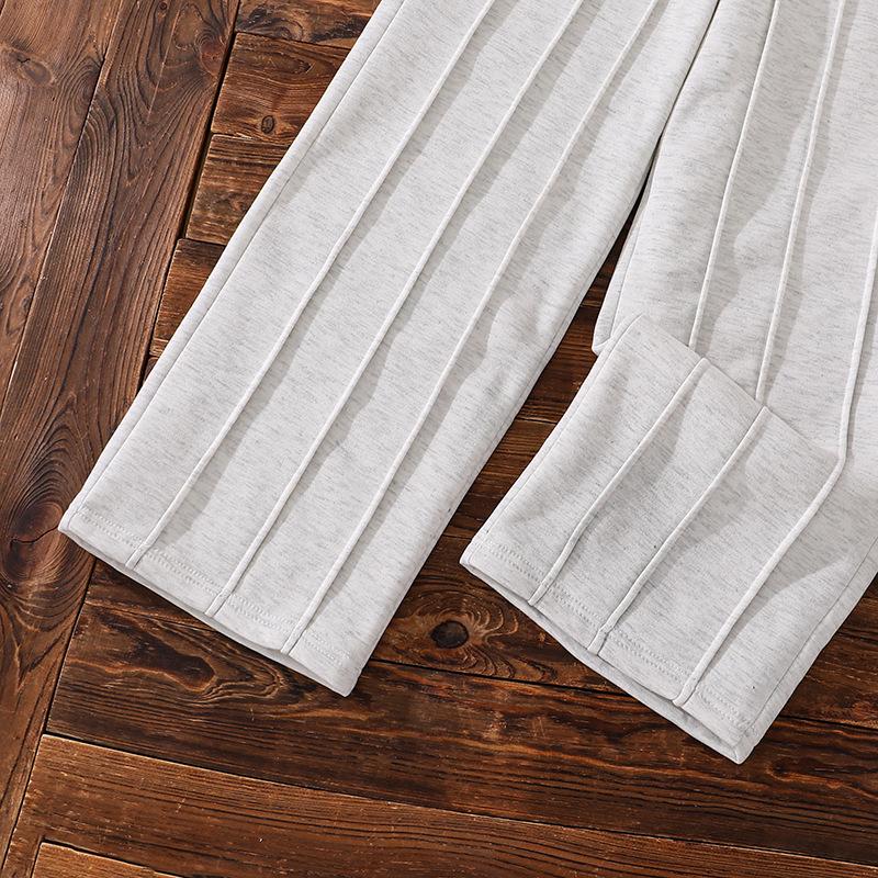 Kids' Korean Style Fleece-Lined Sportswear Set: Long-Sleeved Top & Pants for Autumn/Winter