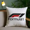 F1 Car Racing Pillow Case Plush Fabric Soft Pillowcase Double Sided Print Sofa Cushion Cover Throw