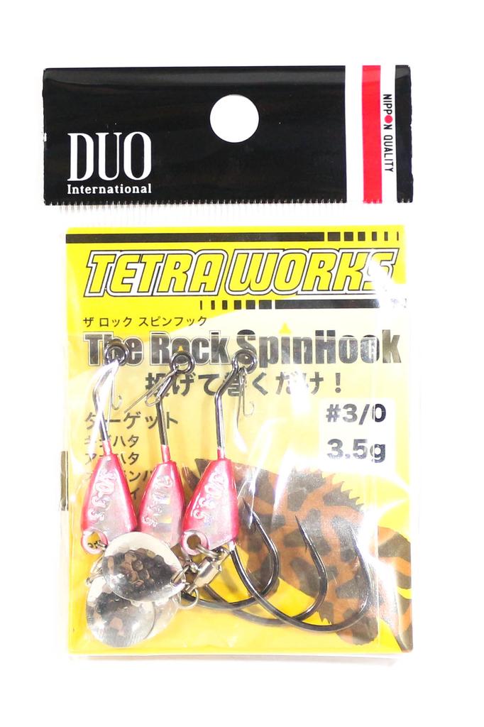 Duo Tetra Works The Rock Spin Hook 3.5g Size 3,3 pc PHA0004 (3231)