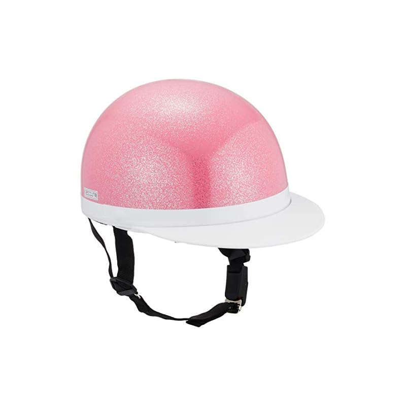 Bike Parts Center Half Helmet, White Brim, Pink Glitter, One Size Fits All (Head Circumference 57cm~59cm) 710904