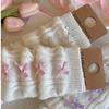Korean Style Knitted Leg Cover Harajuku Plaid Bow Socks Cute Children's Leg Warmers  Baby