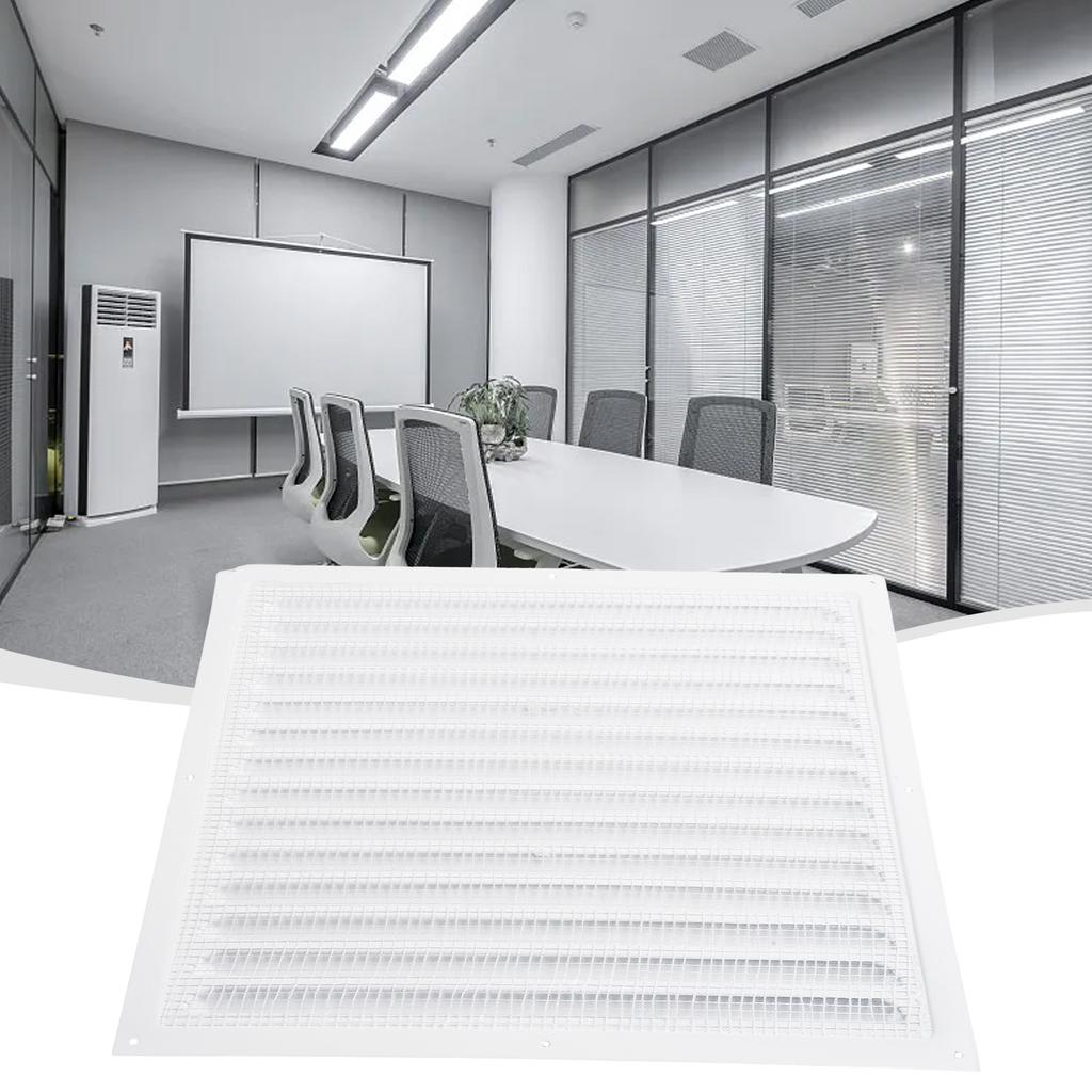 Metal Louver Ventilation Aluminum Grille Cover Heating Cooling Vents Plate Grille Ventilation For Ct Screen Cover
