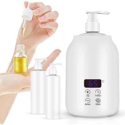 Electric Massage Oil Warmer with 2 Oil Bottle Dispensers for Salons and Spas