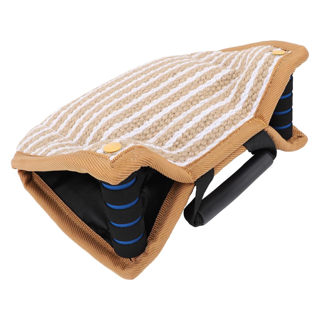 Dog Training Bite Pillow Tear Resistant Interactive Play Toy Jute Pad Dog Bite Sleeve Training Equipment with Handles