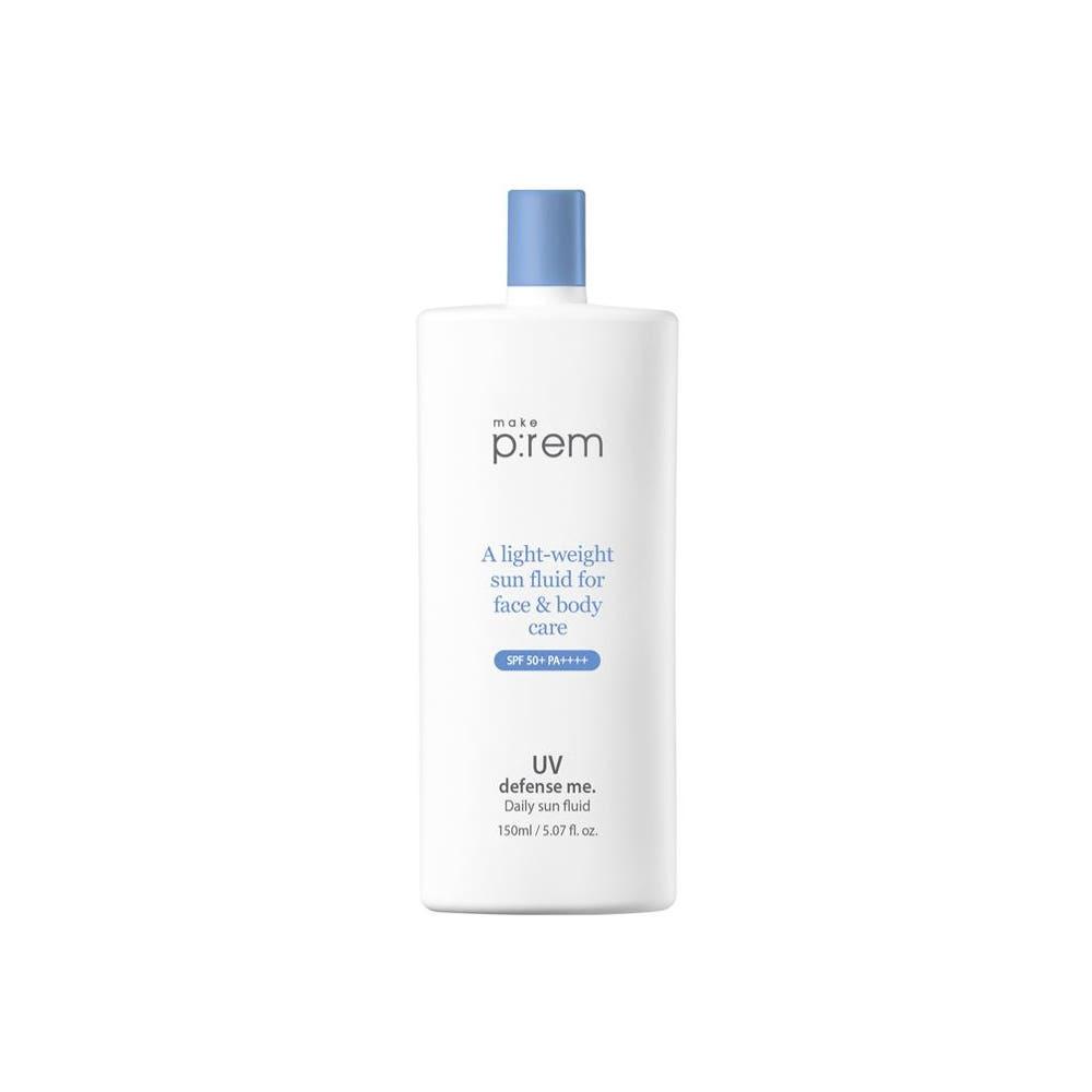 make p:rem UV Defense Me Daily Sun Fluid Hydrating Face and Body Sunscreen SPF50+ PA++++ 150ml