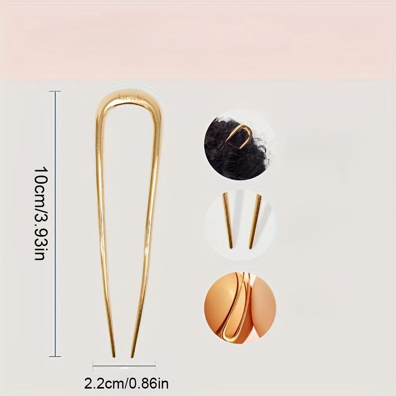1Pc Ladies Fashion U Shape Antique Style Multi-Functional Alloy Hair Forkhair Coiler Hair Clips Pill Head Fixing Artifact