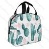 Cartoon cactus  Lunch Bag Insulation Bento Pack Aluminum Foil Rice Bag Meal Pack Ice Pack Student Bento Lunch Handbag