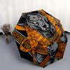 1pc Ancient Egyptian God Anubis Umbrella with Plastic Handle,Suitable for All Seasons Home Travel Outdoor UmbrellaDD368