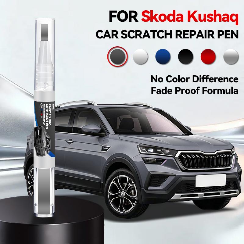 

OPRTAMG Hot Purpose Vehicle For Skoda Kushaq Paint Repair Pen Touch Up Scratch Remover DIY Auto Accessories Black White Red Blue