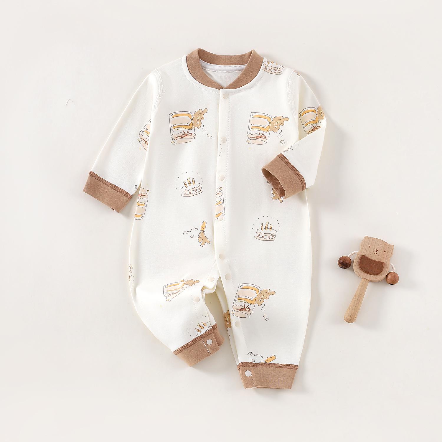 Newborn Pure Cotton Baby Bodysuit Jumpsuit - Spring, Summer, Autumn Collection 59 cm
