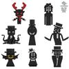Sprunki Giocattoli Playset Blocchi da Costruzione Set di Blocchi da Costruzione Sprunki Horror Grigio Wenda Simon Tunner Oren Figura di Costruzione Sprunki Mini Set