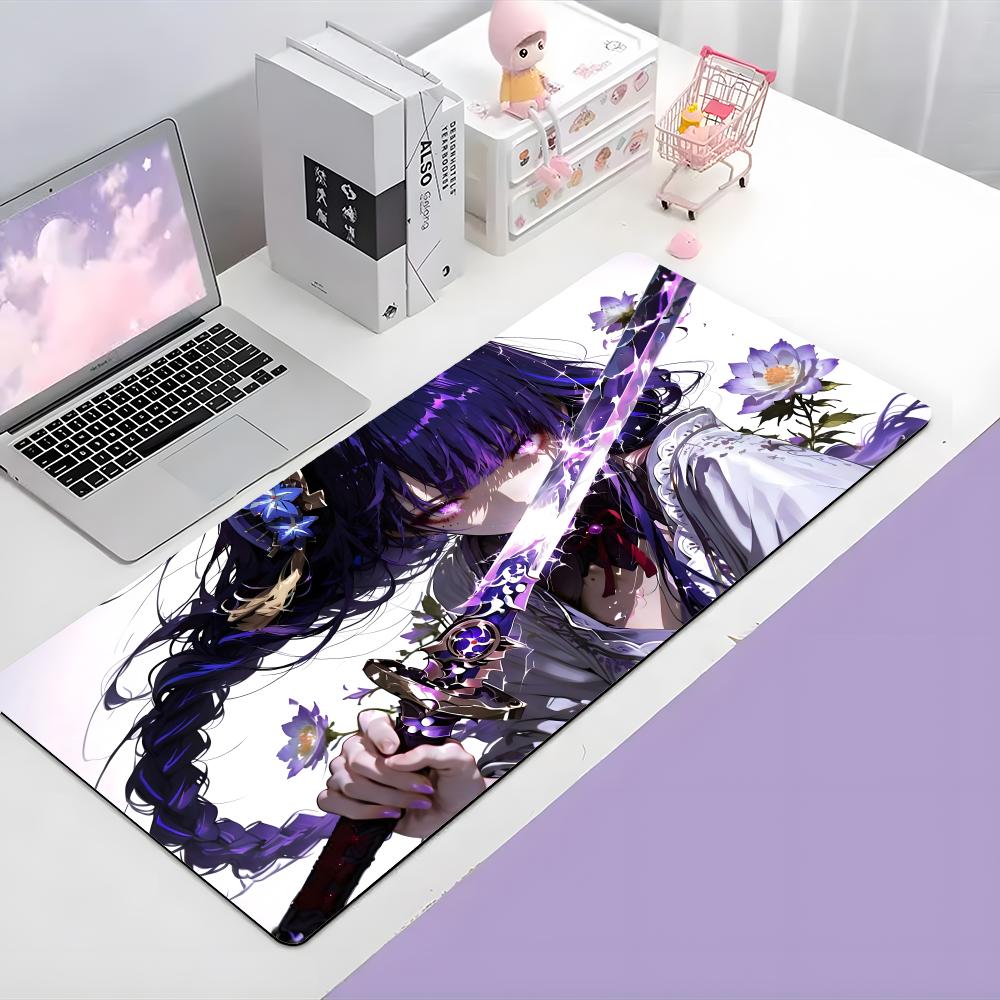 Game Powerful Ggenshin Impact Mouse Pad Large Gaming Mousepad With Thick Stitched Edge Nonslip Desk Mat