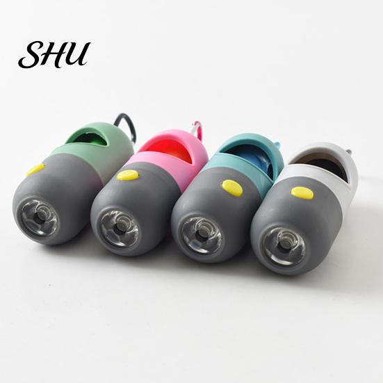 LED Flashlight 1 Set Pet Poop Bag High Durability Compact Size Hanging Hook Design Carry Easily Wide Application Large Capacity ABS Garbage