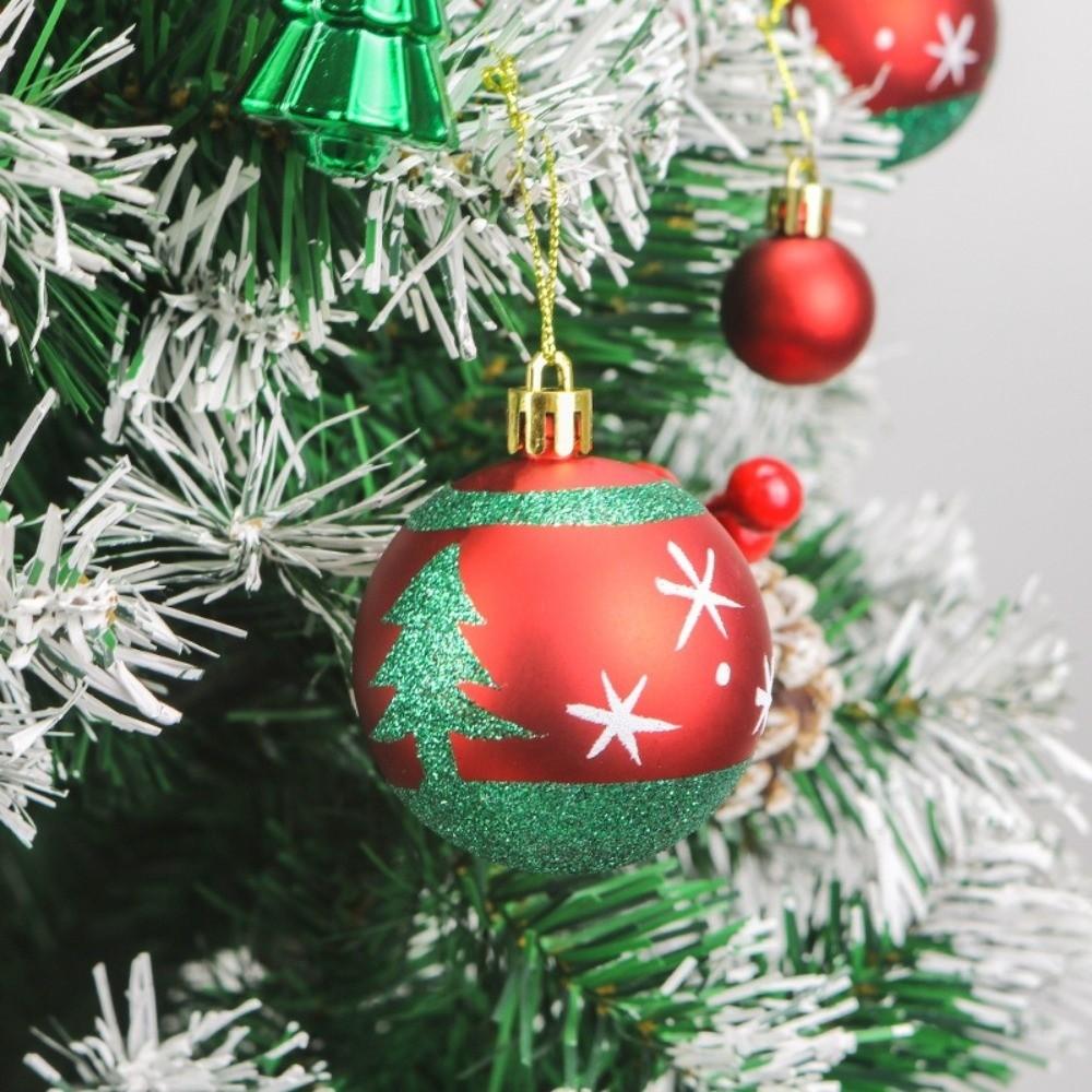 42Pcs/Set Creative Christmas Tree Balls Shiny Xmas Baubles Durable Christmas Ball  Showcase