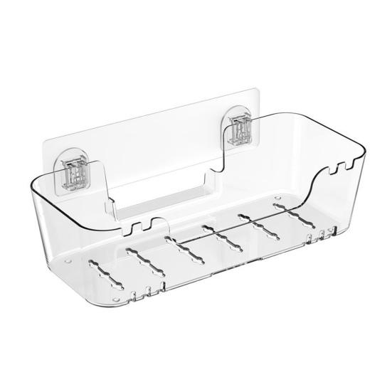 Wall Mounted Spice Rack Anti-Rust Waterproof Self Draining Soap Holder Bathroom Organizer Self Adhesive Kitchen Storage Rack