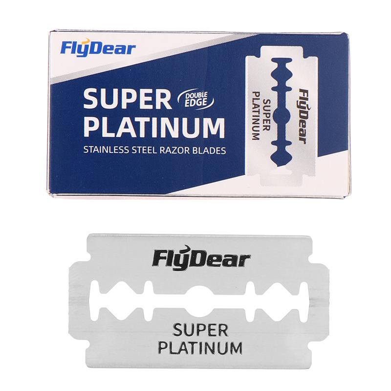 100 Pcs Stainless Steel Razor Blade Old-Ed Manual Double-Sided Razor Blade Hairdressing Barber Shop Tools