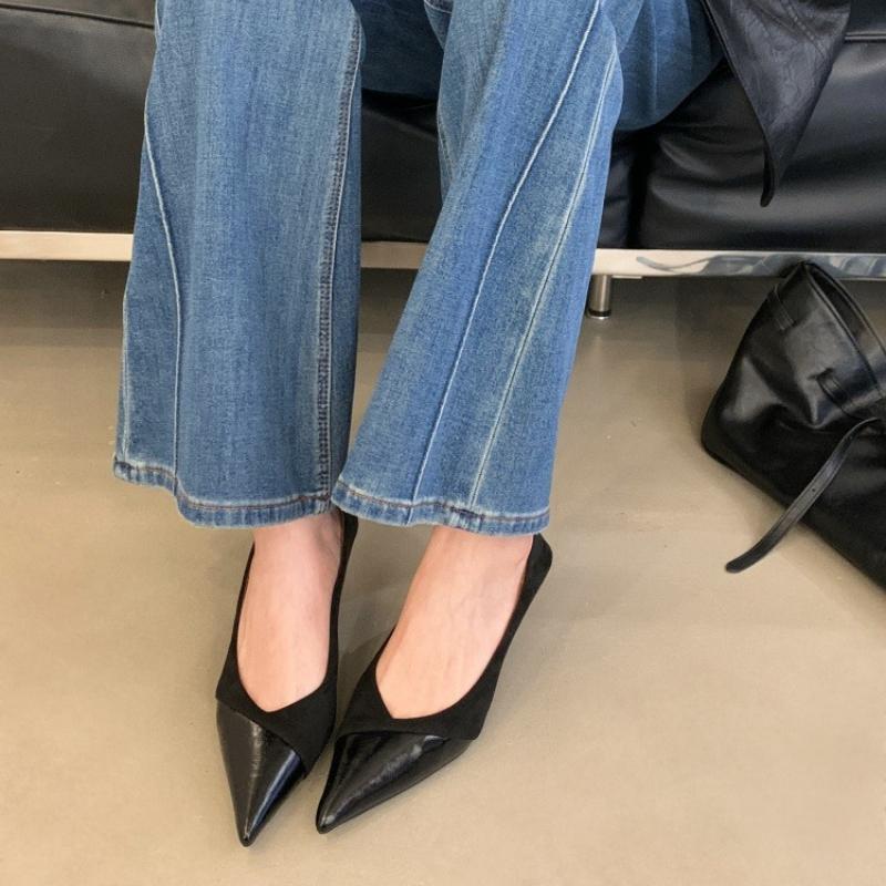 

2026 New Luxury Pumps Shoes Women Heeled Woman Medium Heel Stiletto Heels High Sandal Party Office Elegant Small Heel Sexy Pumps 34 чёрный