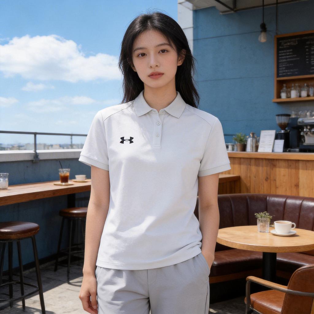 Under Armour Versatile Sports Casual Simple Polo Short Sleeve T-Shirt Unisex Tops 26500511-014