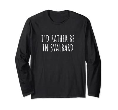 Svalbard Islands, Norway Meme Long-sleeved T-shirt