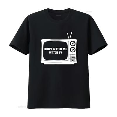 Funny Don T Watch Me TV Television Mind Your Business Shirt Vintage Washed Soft Breathable Stylish Casual Versatile Homme