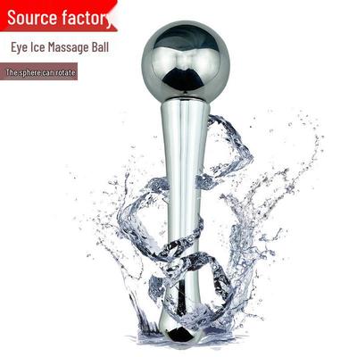 Stainless Steel Rotating Ice Wave Face & Eye Massage Ball