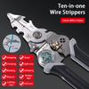 Intelligent Electricity Measurement Pliers 10 In 1 Wire Stripper Crimper  Cable Cutting