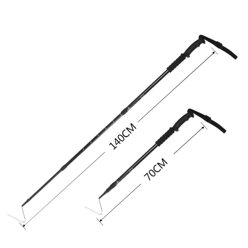 

Выдвижной змеиный крючок длиной 70–140 см, удлиненный усиленный крючок для защиты от укусов рептилий, ловушка с палкой NG-04