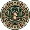 Retro American Carpet Round Chair Carpet Bedroom Bedside Stain Resistant Water Absorbing Carpet