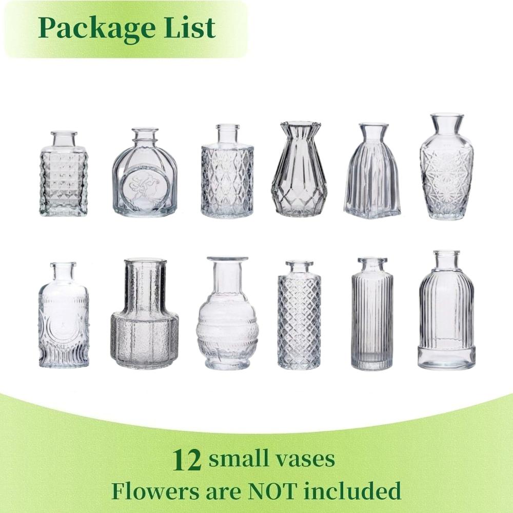 European Style Colored Glass Vase Water Nourishing Green Plants Flower Arrangements Desktop Ornaments Home Decoration