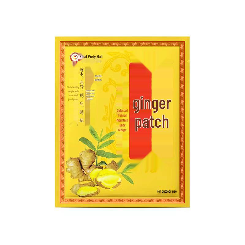 Ginger Patch Heat Therapy: Warming Patches for Waist, Abdomen, Knee, Lumbar, and Cervical Spine with Moisture Removal Moxibustion