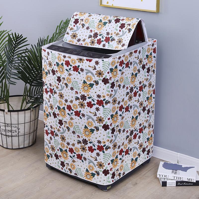 Flip Up The Washing Machine Cover Waterproof And Sunscreen Cover Cloth Dustproof Cover Washing Machine Cover