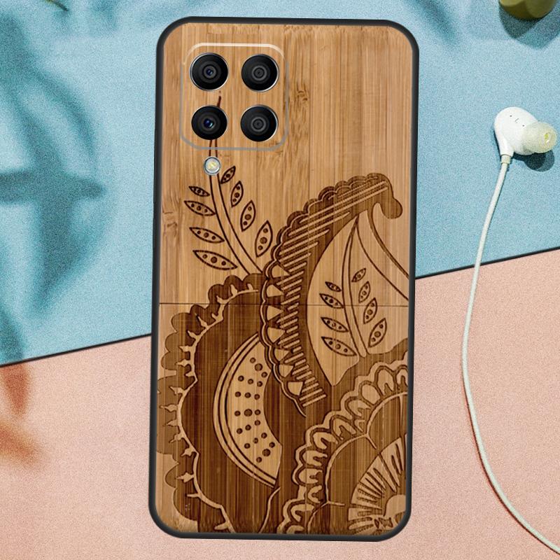 

Natural Bamboo Wood Animal Print Case For Samsung Galaxy M54 M14 M34 M13 M53 M56 M52 M32 M16 M11 M21 M31 M35 M12 M15 M36 M55 Samsung M55