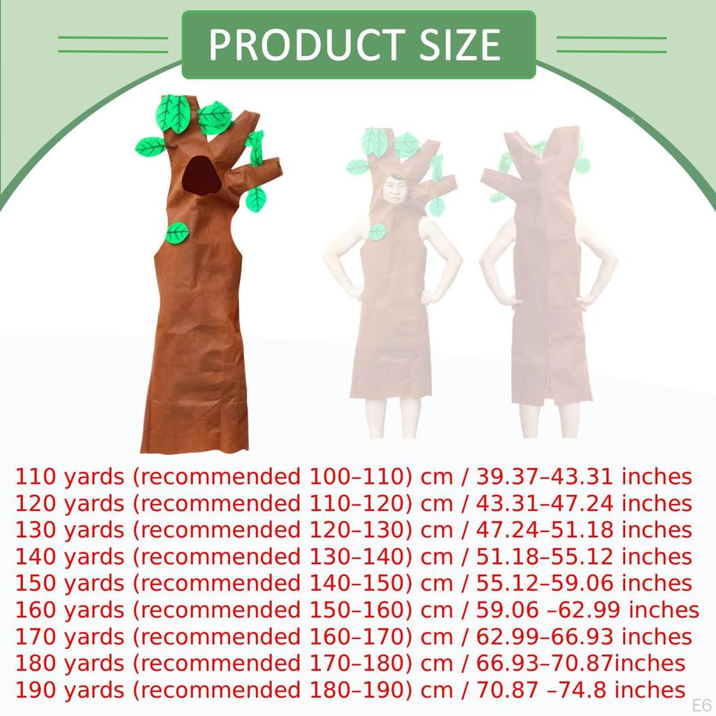 Tree Costume Supplies for Stage Performance Masquerade Children