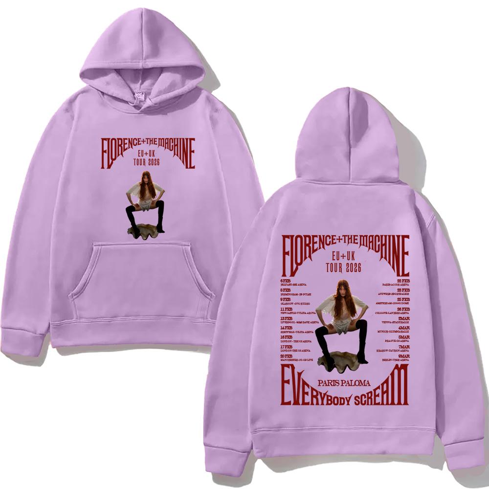 Florence and The Machine Hoodies Sweatshirt Singer Graphic Printing Clothing Moletom Comfortable 2025NEW High Quality Hoody