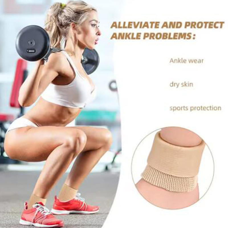 2025 New Hot Sale Ankle Gel Sleeves Padded Skate Socks Protection for Figure Skating Ice Hockey Roller or Inline Riding