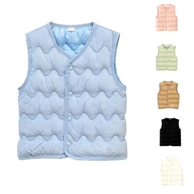 Children's Fashionable Casual Hooded Vest Jacket