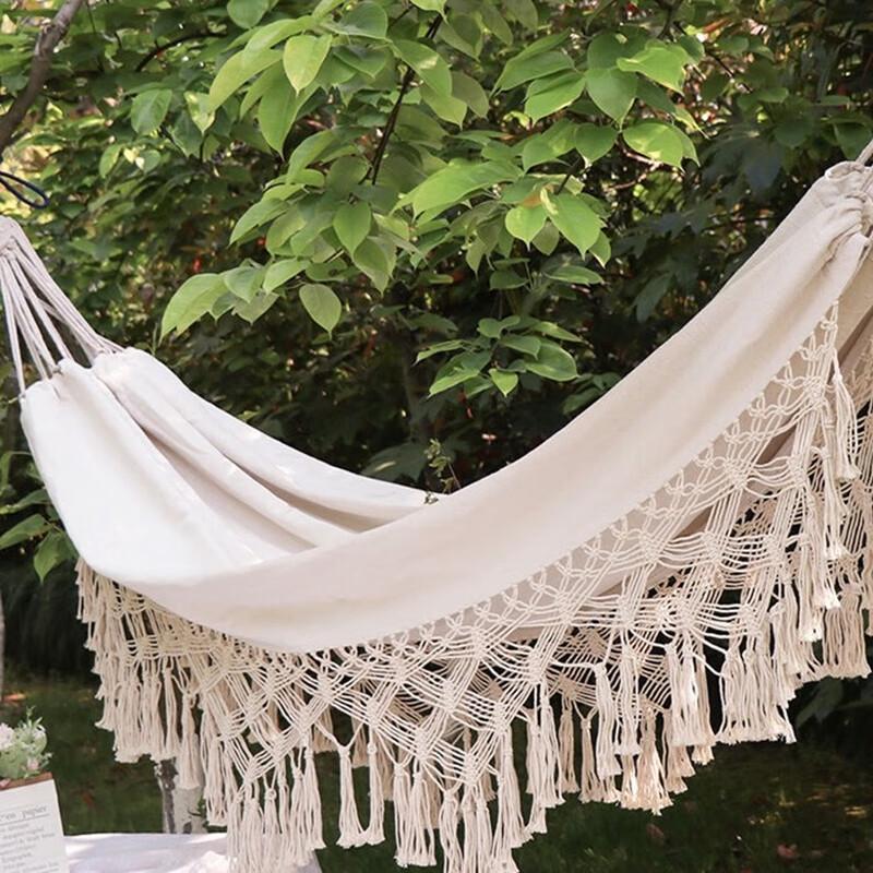 Tassel Canvas Hammock Swing Chair