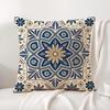 Resort-Style Patterns Cushion Cover Natural Linen Organic Fabric Double-Sided Printing Sofa Home Decor Gift Pillow Cover