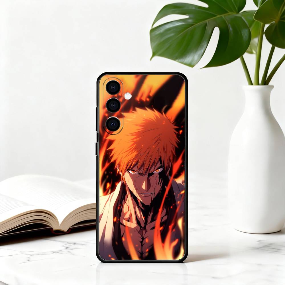 I-Ichigo B-B-BLEA-CH K-Kurosaki Phone Case For Samsung Galaxy A73,A72,A71,A70,A53,A52,A51,Others Soft Black Cover