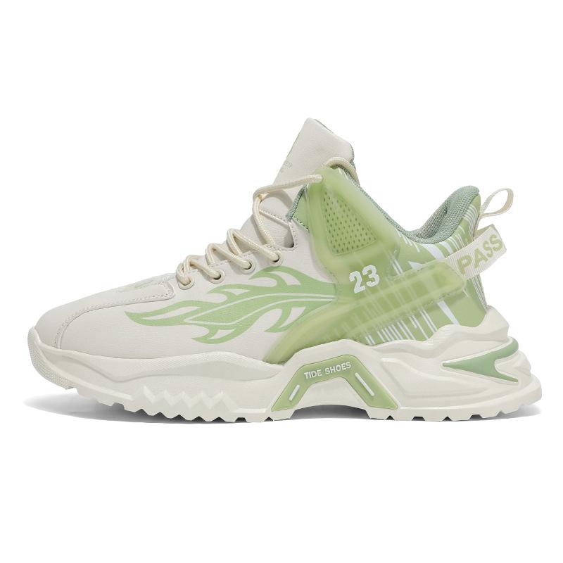 New men's shoes autumn and winter leather sneakers men's popular fashion casual men's shoes large size shoes trendy shoes Jinjiang shoes wear-resi