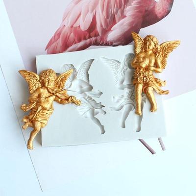 Anioł grający na skrzypcach Forma silikonowa Narzędzia do dekorowania tortu z fondantem Sugarcrafts Forma do czekolady i gumy do modelowania Narzędzie kuchenne do pieczenia ciast