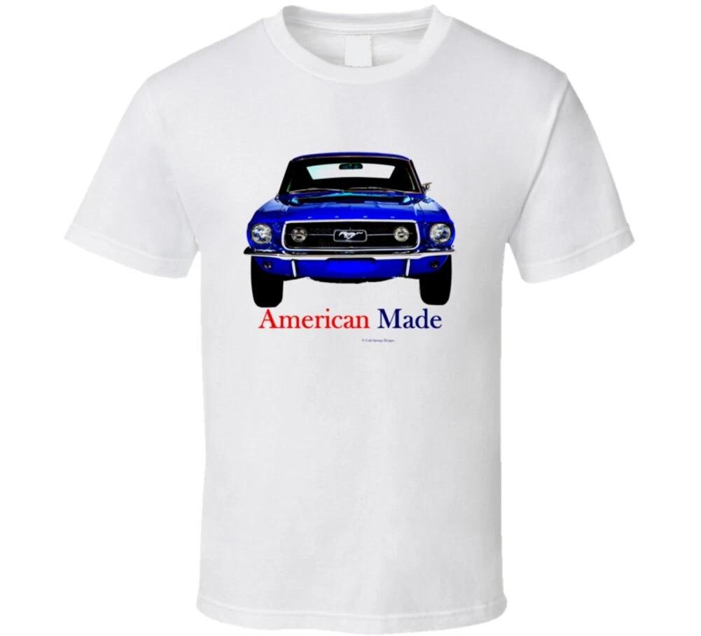 67 Fastback Blue Front Stang Gt Musclecar Gift T Shirt L